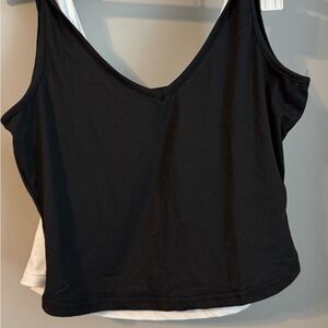 Black and White V-Neck Women's Tops (2 for 1)